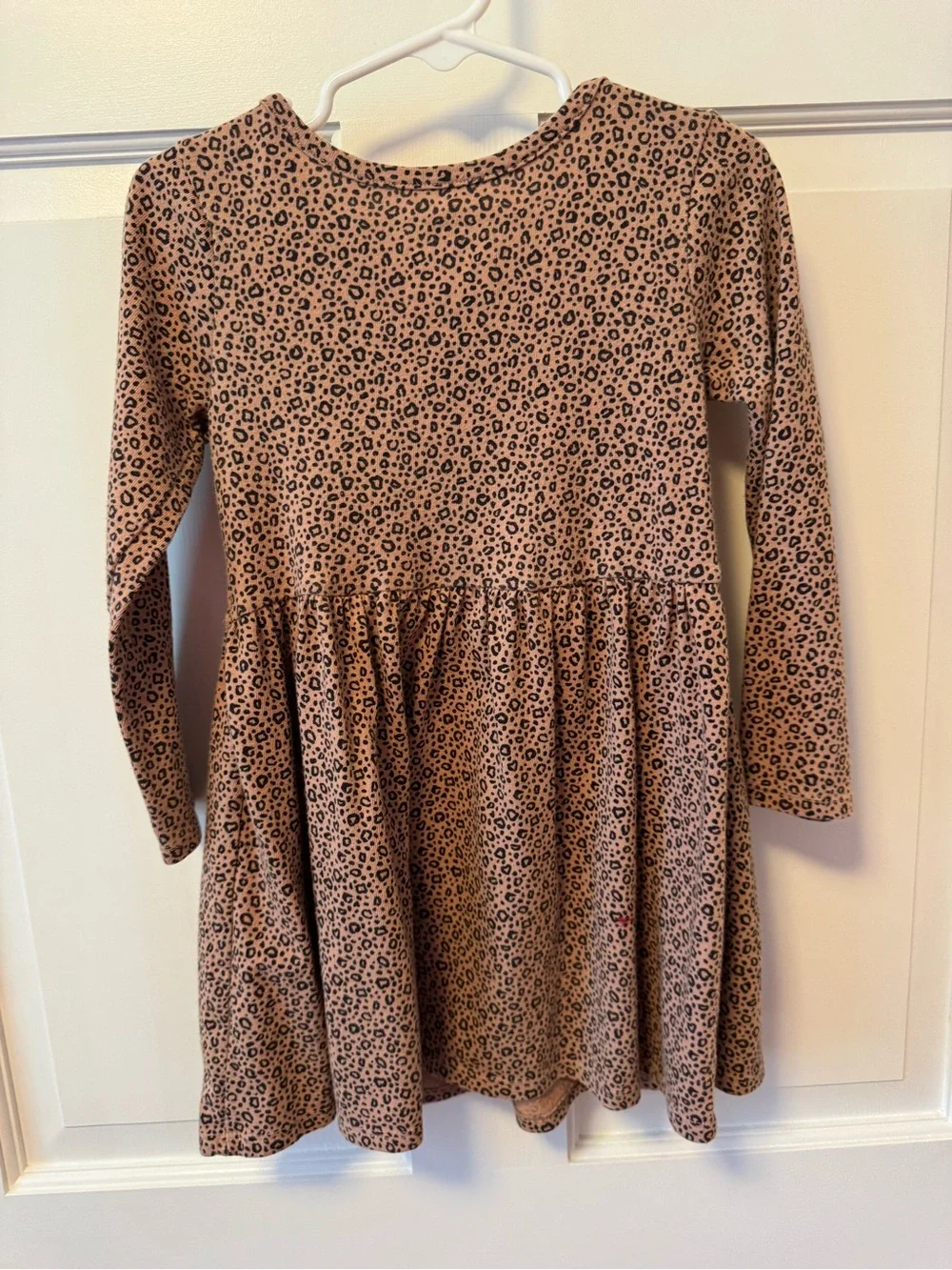 Cat & Jack Brown Leopard Print Long Sleeve Dress